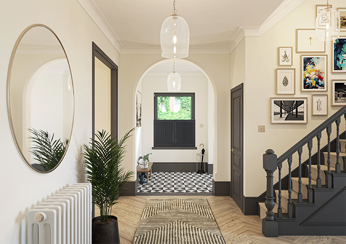 Bromley, Anthracite Grey - Cafe Style Plantation Shutter - Image 9